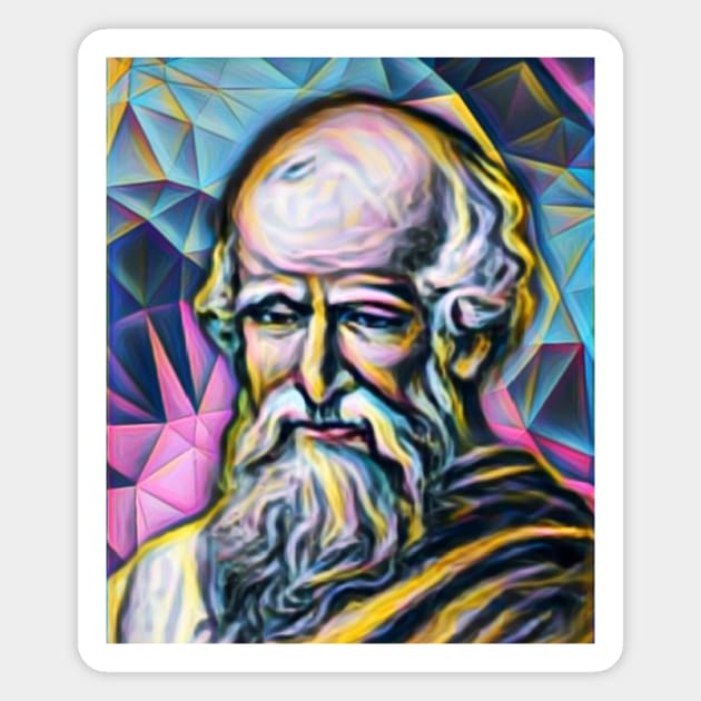 Archimedes Portrait | Archimedes Artwork 10 Magnet by JustLit